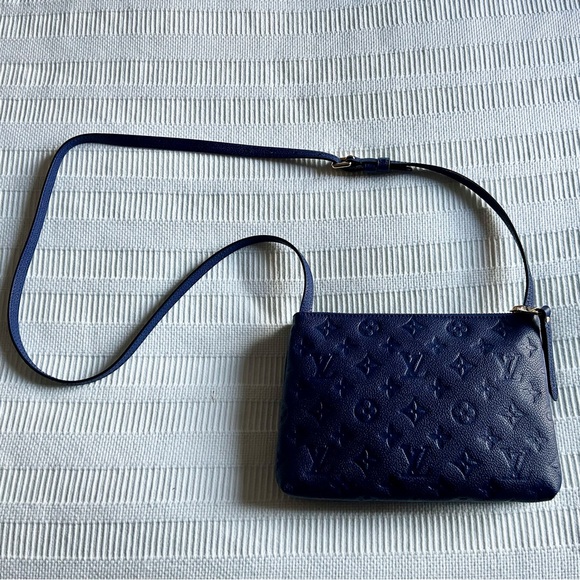 Louis Vuitton Twice Monogram Empreinte Crossbody Bag - Navy Blue - Picture 3 of 17